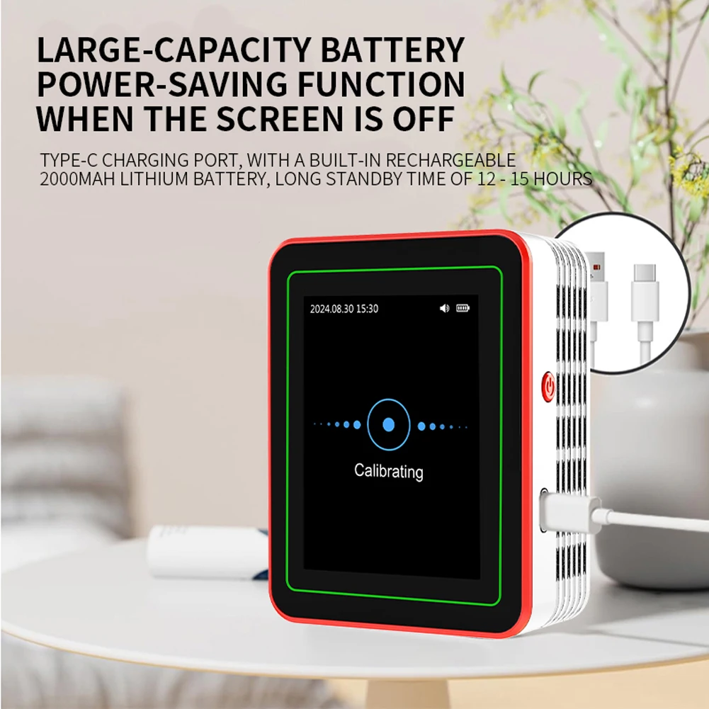 18 In 1 Air Quality Monitor Sensors Detect CO2 PM2.5/PM10 HCHO TVOC Indoor Real-Time Air Detector for Home Cars Plants and Pets