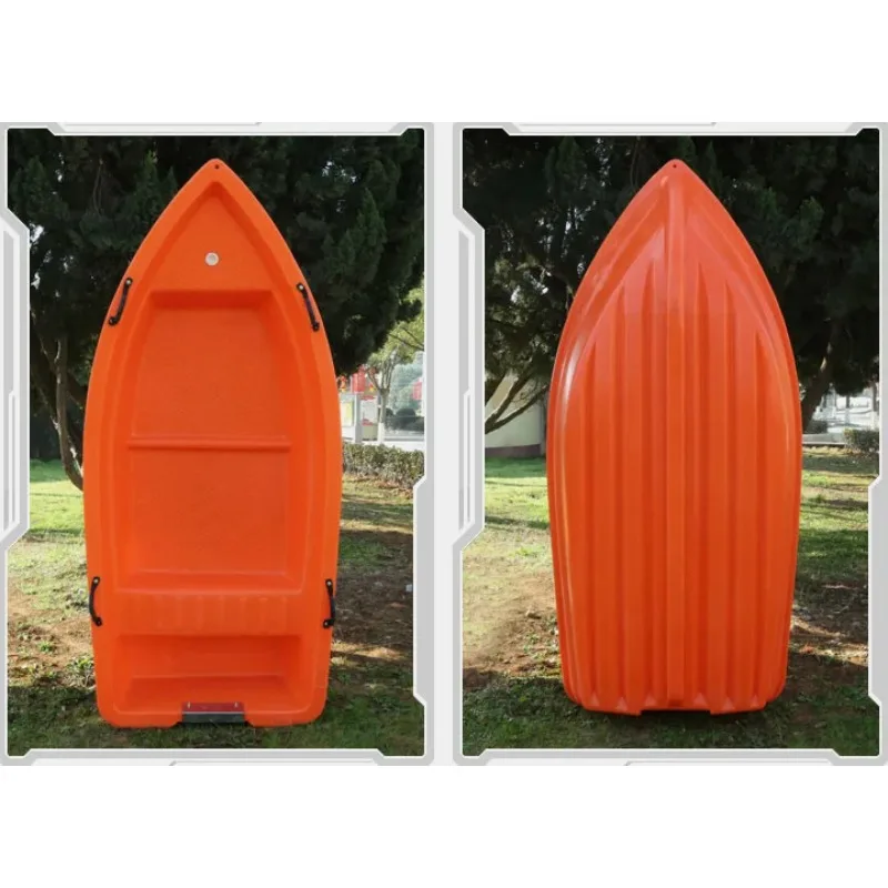 2.7x1.2x0.45M Plastic Fishing Boat River Cleaning Boat Compatible with Outboard Engine