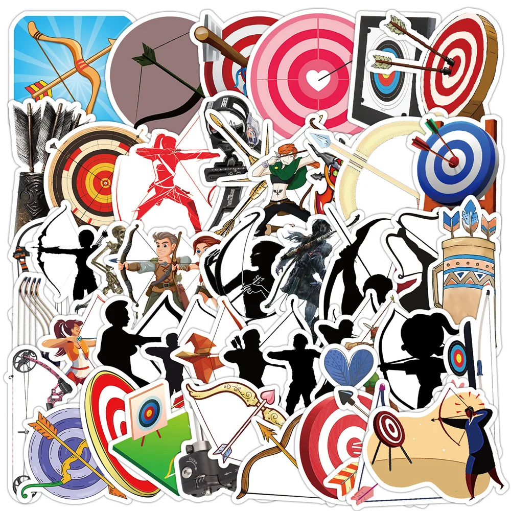 50pcs Cartoon Shooting Sports Graffiti Sticker For Phone Laptop Scrapbooking Supplies Kids Stickers Journal Accessories