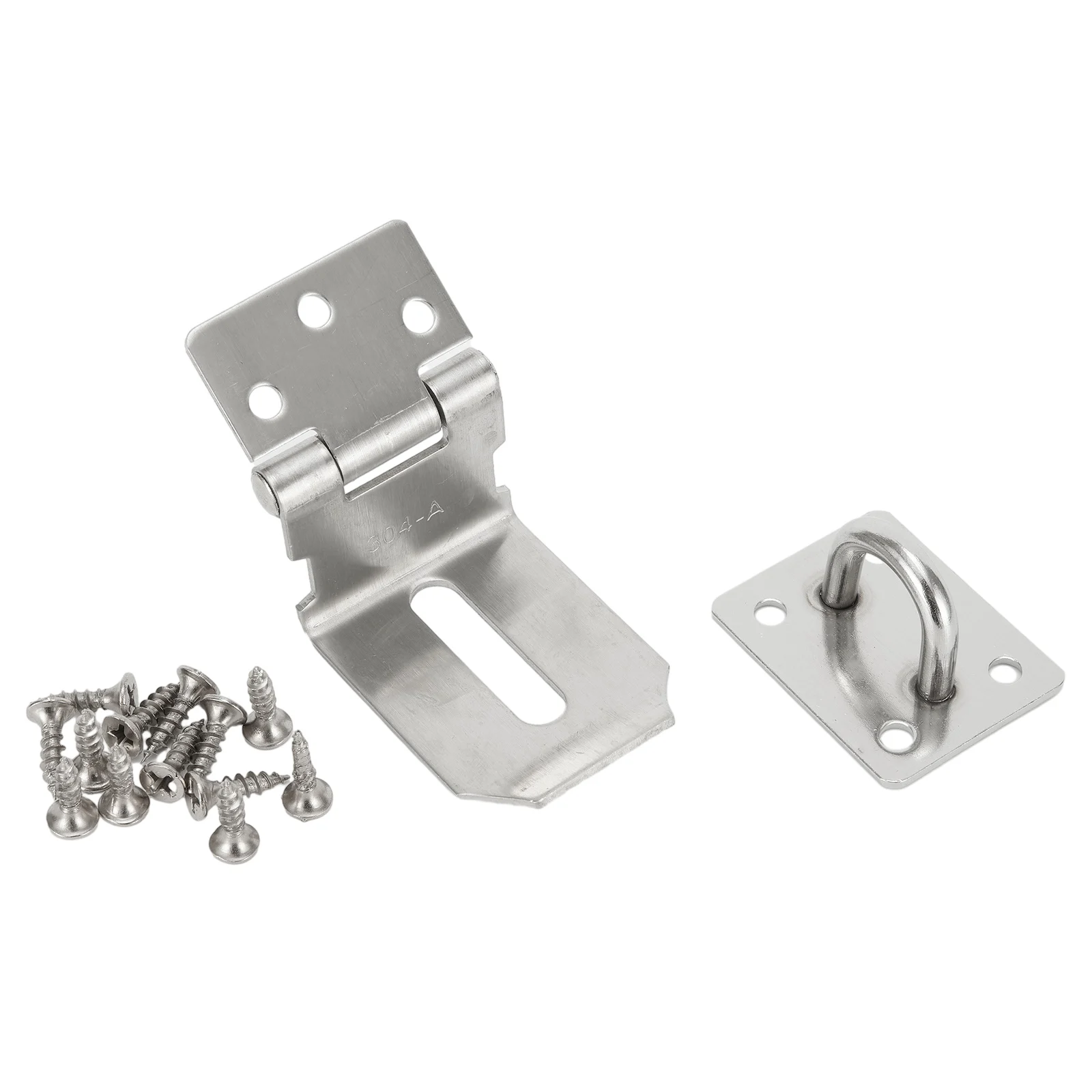 Stainless Steel Door for Lock Buckle Hasp Staple Gate Door Shed Latch Lock Plate Door Latch Clasp For Padlock Security