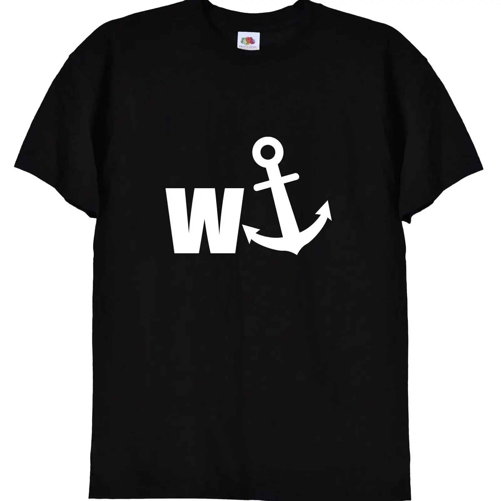 W Anchor Funny Sailing Yachting T Shirt Cool Wanker Boat Fishing Pun Humour for Sailors Nautical Top vintage Washed streetwear