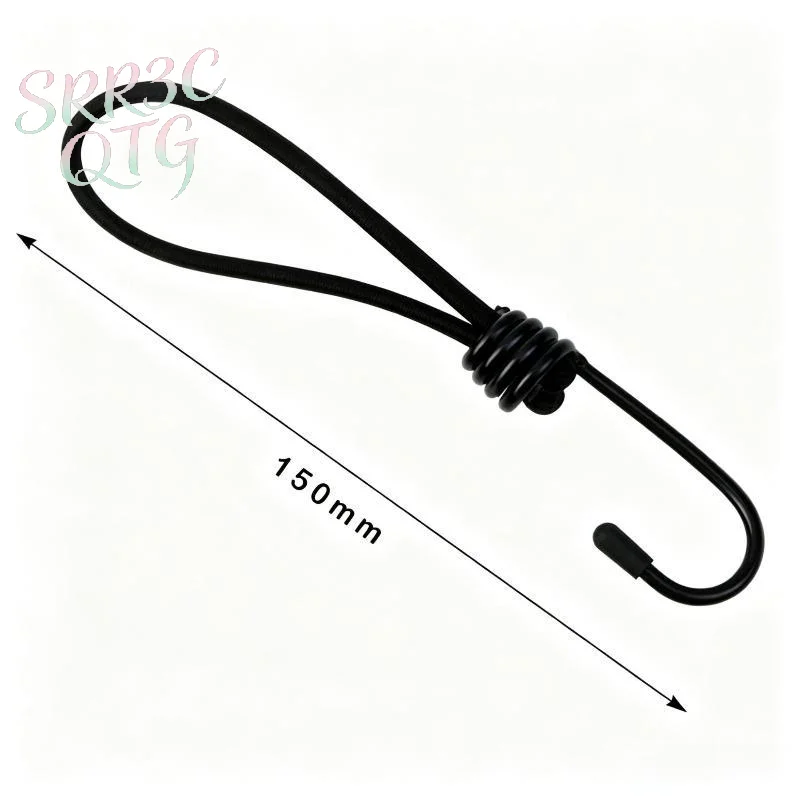 Hot 10Pcs Metal Spiral Cord Hook Heavy Duty Strong Load Capacity Black Cargo Net Hooks Universal Fastener Accessories For ATV