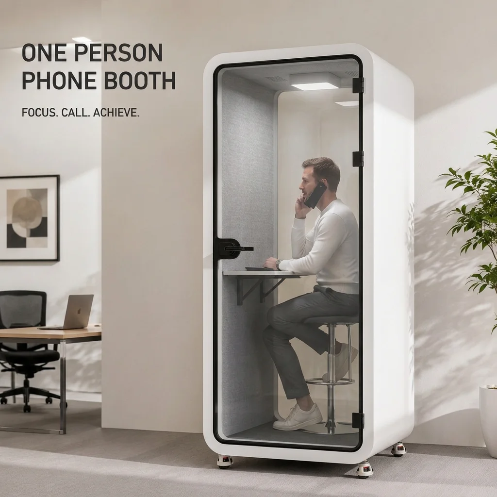 Custom Modular Acoustic Pod Privacy Office Cabin Soundproof Phone Booth Removable Office Pod for Studio Working