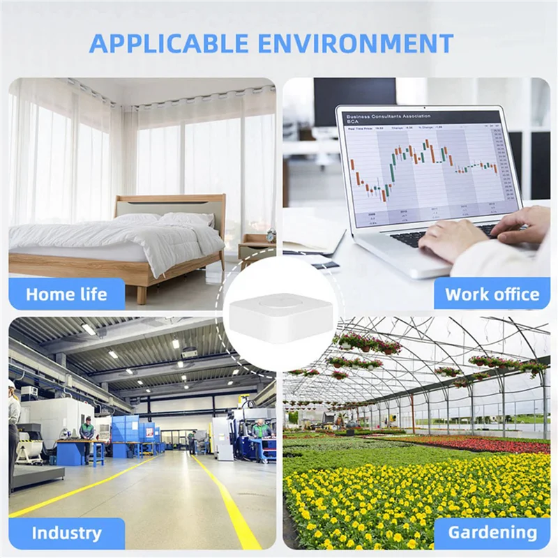 【Получшие предложения】 2X 6 в 1 Монитор качества воздуха Tuya Wi-Fi Smart Air Housekeeper PM2,5/формальдегид/VOC/CO2/температура/обнаружение влажности