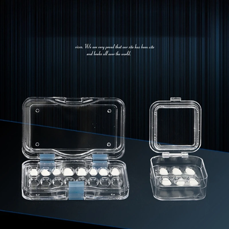 1PCS Membrane Plastic Denture Tooth Box Transparent Tooth Box Plastic Denture Teeth Box To Storage Crown And Bridges