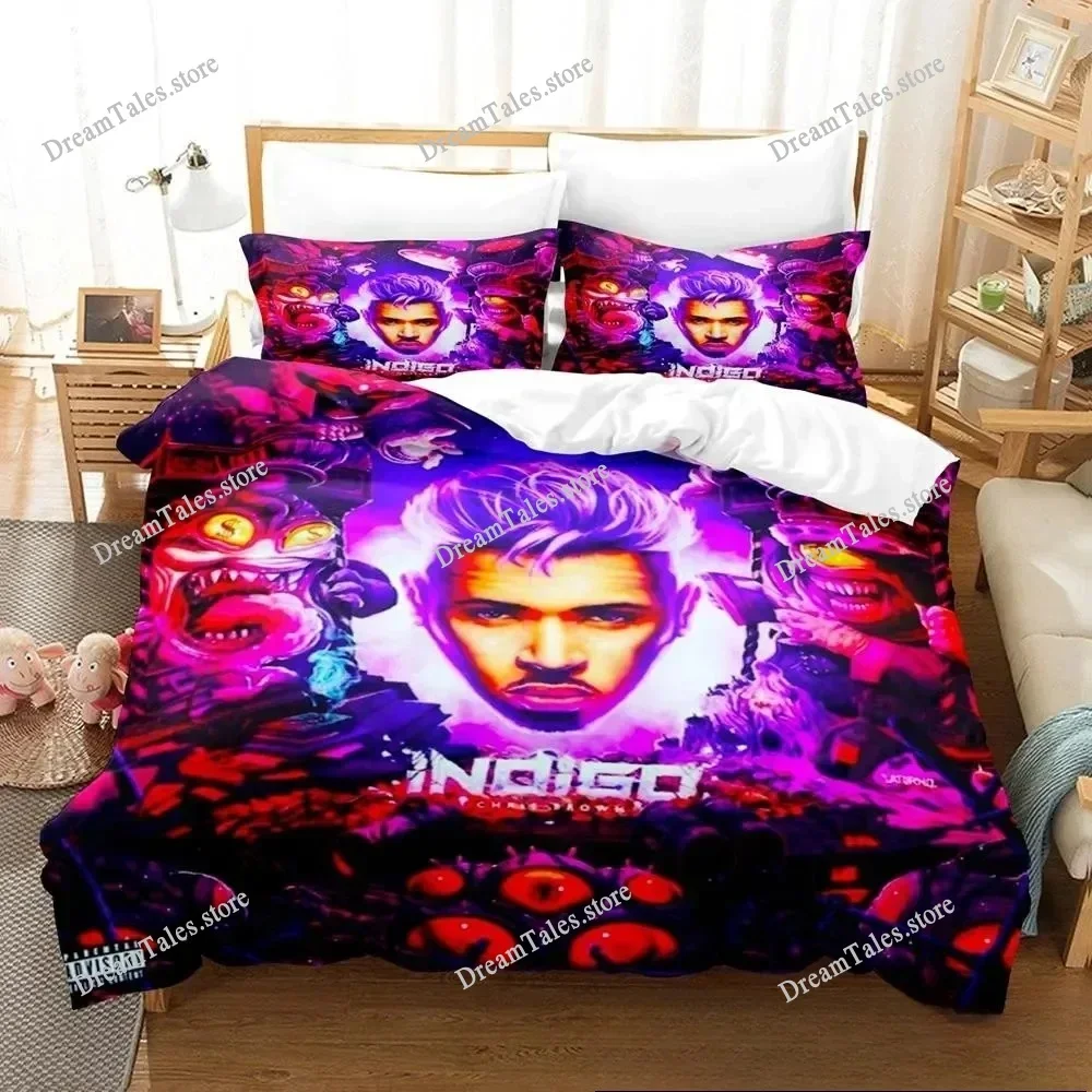 

3D Print B-Chris Brown Bedding Set Single Twin Full Queen King Size Bed Set Adult Kid Bedroom Duvet cover Sets