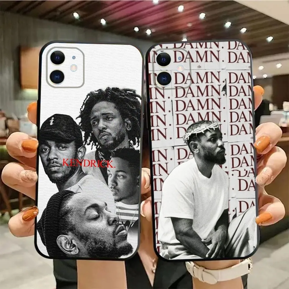 Rapper K-Kendrick Lamars Phone Case For iPhone15,14,13,12,11,Pro,Max,Plus,Mini,X,XS,XR,8,7,6,S,Plus,SE Soft Black Case