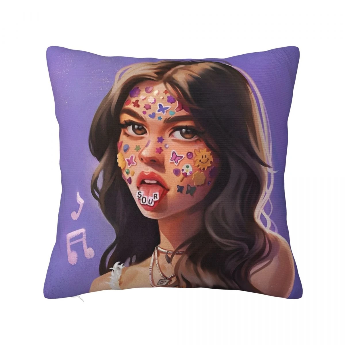 

Olivias Vampire Rodrigos Sour Pillow Case Pop Pillow Cover Polyester Custom Cushion Cover Pillowcases For Sofa Home Decorative