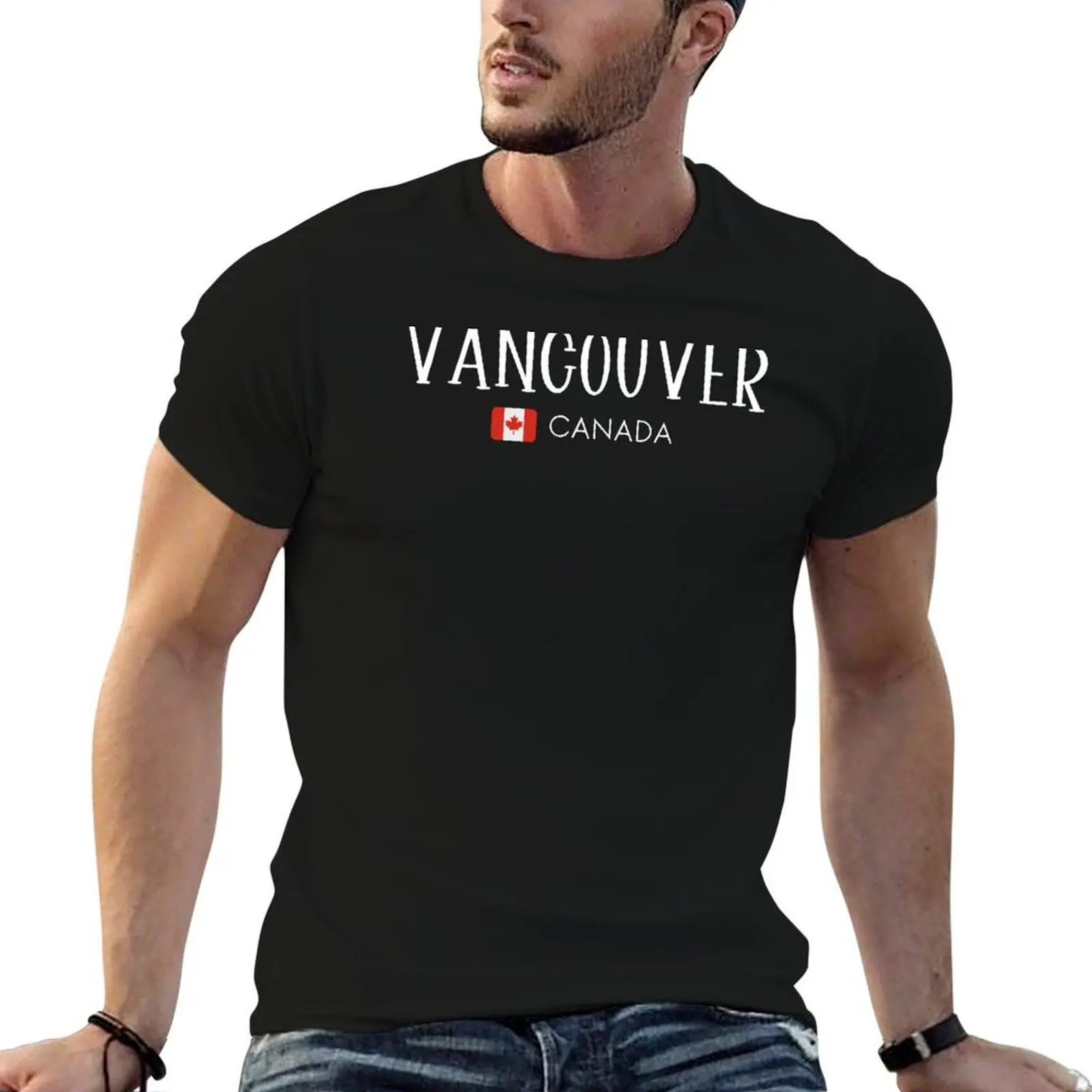 

Vancouver - Canada T-Shirt t shirt custom print anime tshirt funny t shirts cotton T-shirt