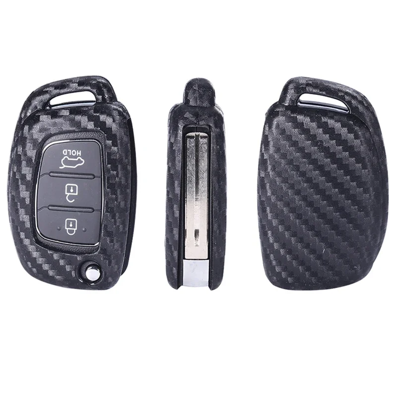 Silica Gel Car Key Case Cover for Hyundai Creta I10 I20 Tucson Elantra Santa Fe Protection Key Shell Skin Bag Only Case