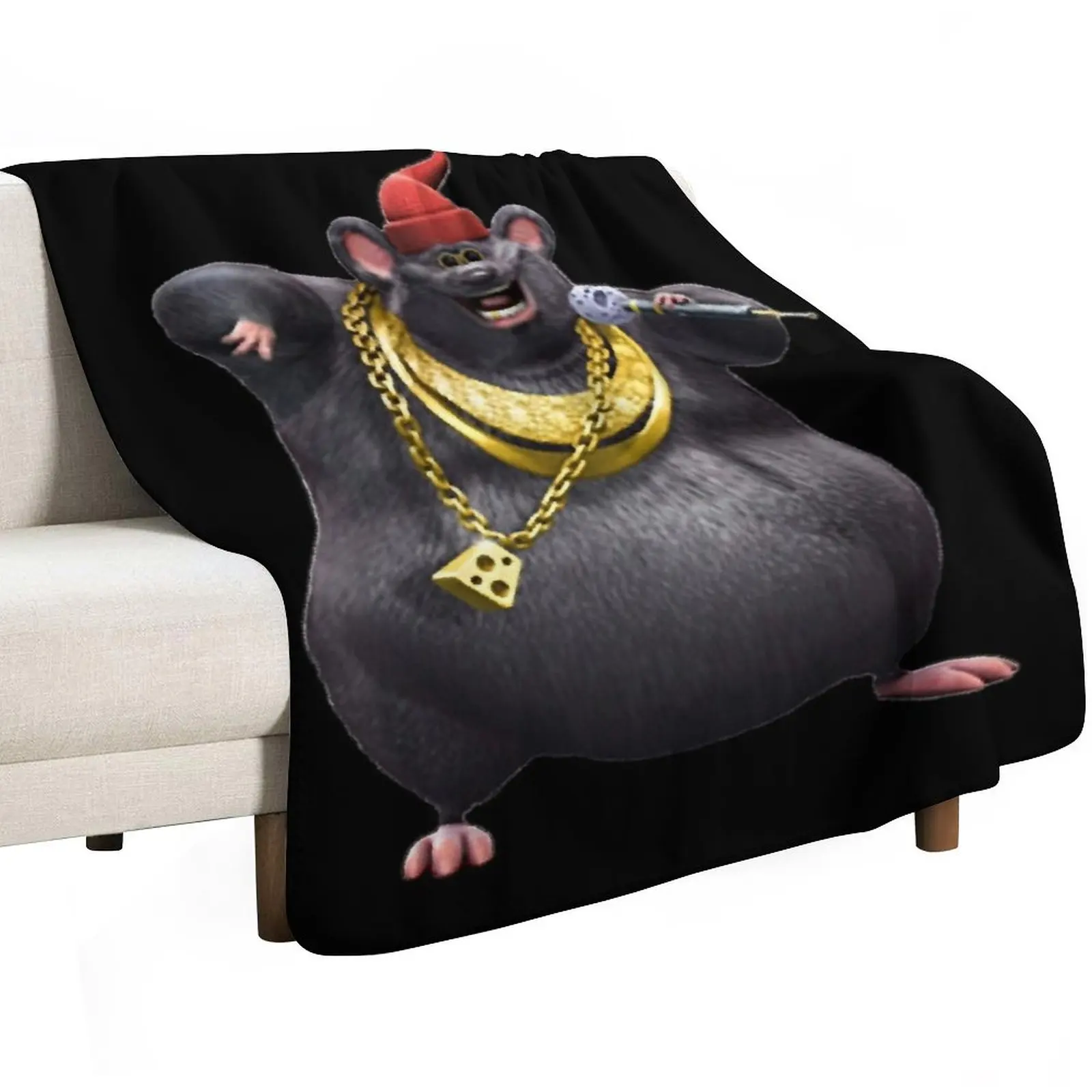 BIGGIE CHEESE Throw Blanket Luxurious Soft Blanket Holiday Gift for Family