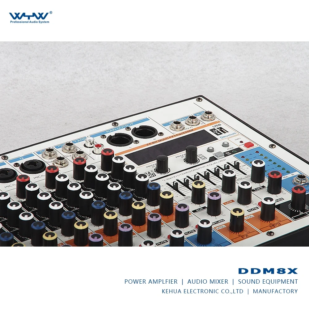 DDM series DDM8X Eight Channels Professional Mixing Console