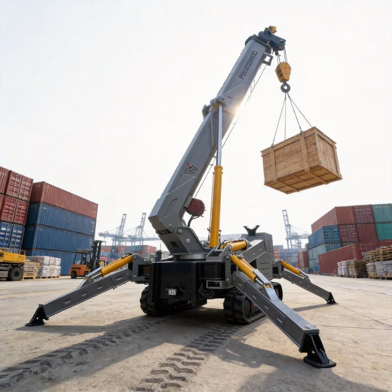 Factory Price 3T 5 T8 T12 Ton Tracked Spider Crane Strong Power Mini Crawler for Construction Grúa Araña
