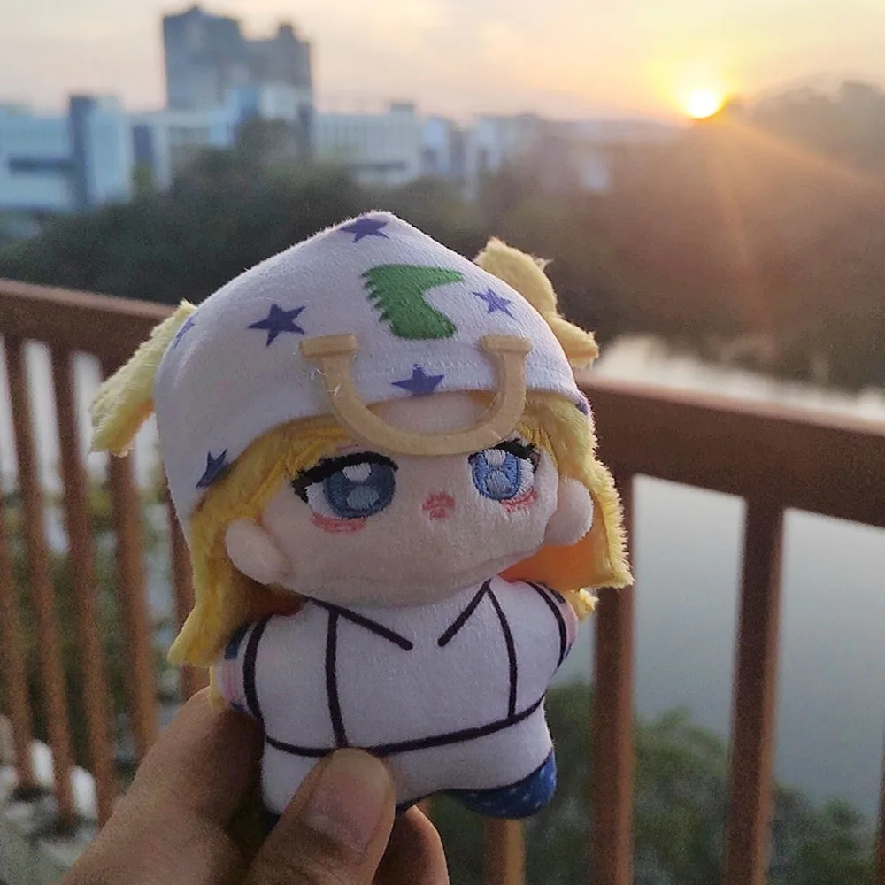 

10cm Anime Jonathan Joestar Plushie Figures Cosplay Cotton Stuffed Plush Doll Toys Pendants Keychain Birthday Xmas Gift