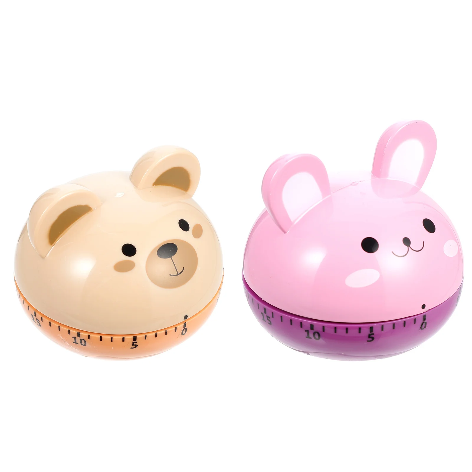 

2Pcs Cartoon Shaped Countdown Timer Cute Kitchen Timer Device for Cooking and Kids Playtime Management