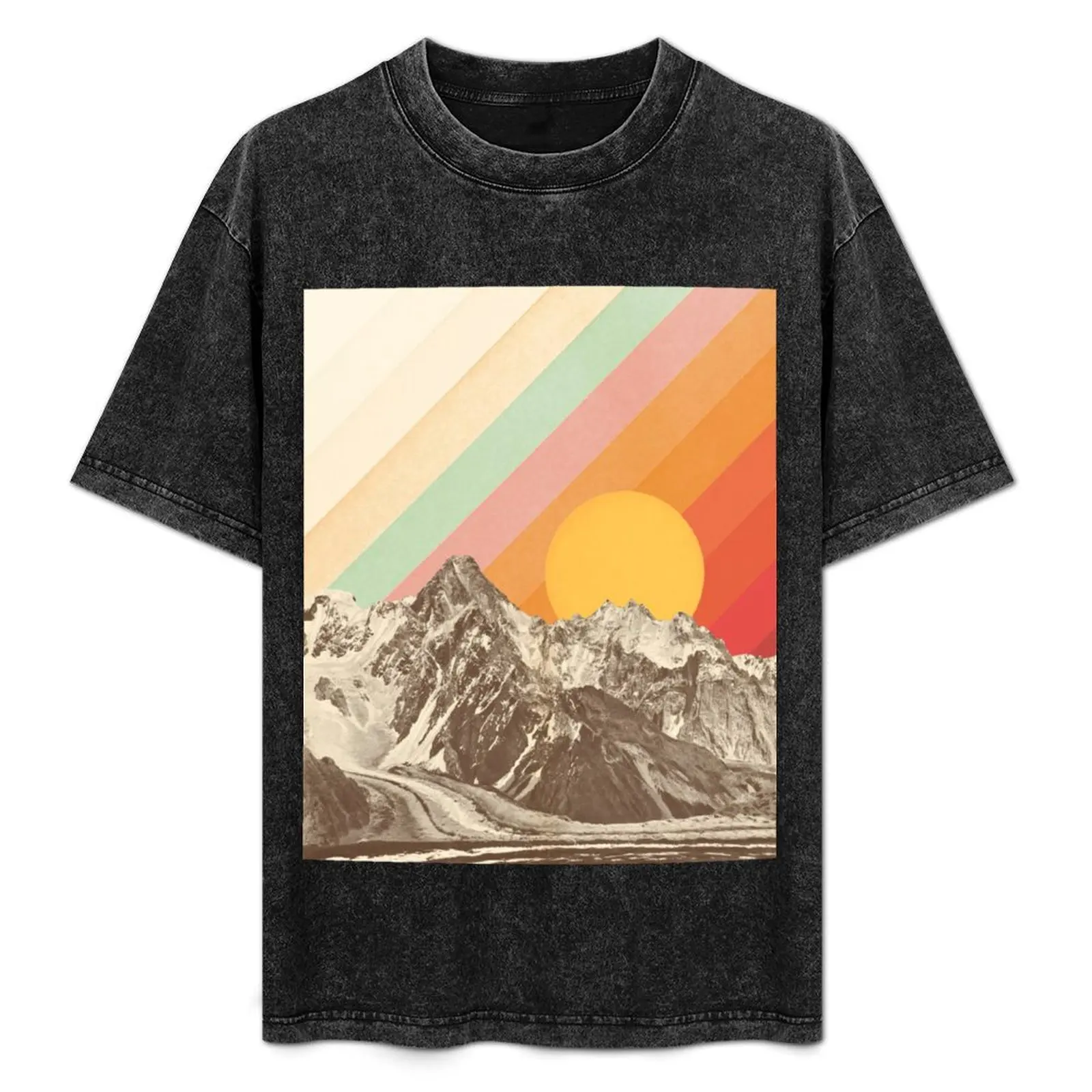 Mountainscape #1 T-Shirt Work Outdoor T-Shirt for Men