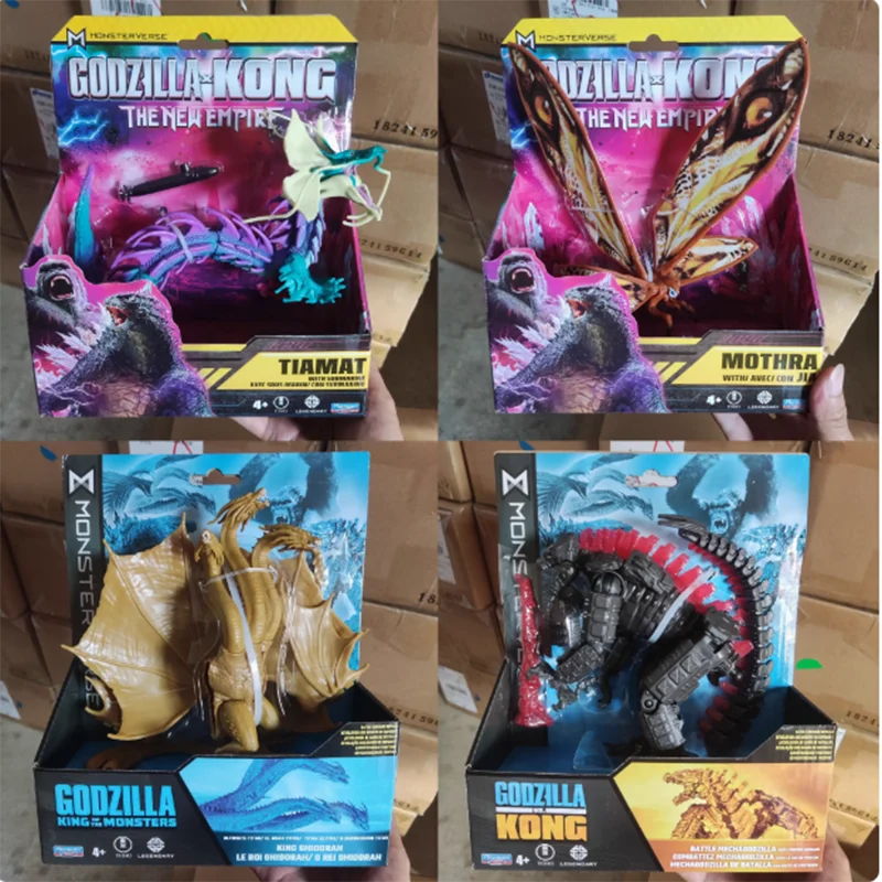 godzila-x-kongのプレイメイト新しいエンパイアアニメのアクションフィギュア子供のおもちゃ誕生日プレゼントオリジナル新しい2024