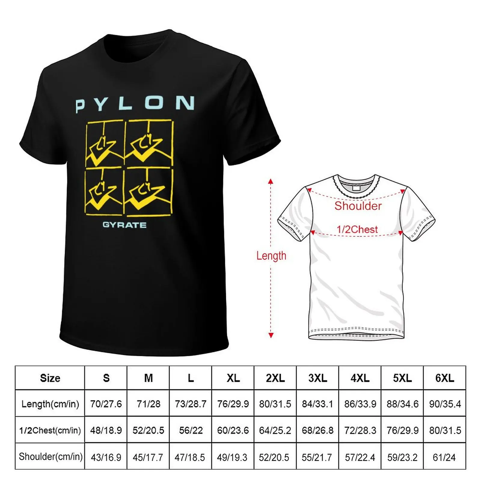 Gyrate Pylon T-Shirt Fashion Casual Short Sleeve T-Shirt