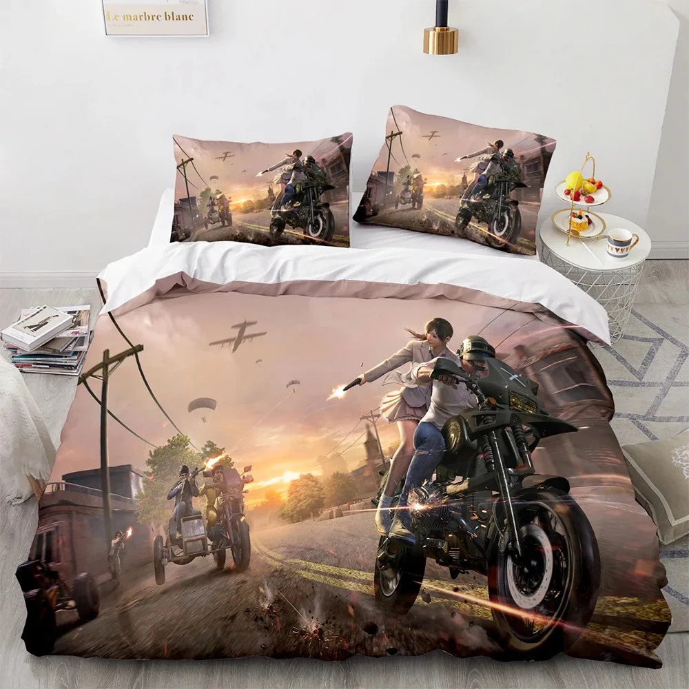 

PUBG Bedding Set Single Twin Full Queen King Size Game PUBG Bed Set Aldult Kid Bedroom Duvet cover Sets 3D Print Men women 034