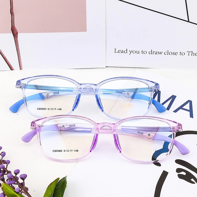 CLLOIO Sporty Anti Slip Children's Prescription Glasses Blue Light Blocking Square Myopia Reading Glasses Progressive Eyewear