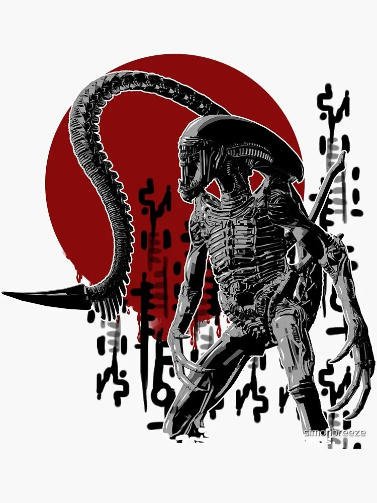 Alien Sticker Phone Bumper Guitar Truck Window Anti Scratch Exterior Parts Exterior Decal Decor view 3