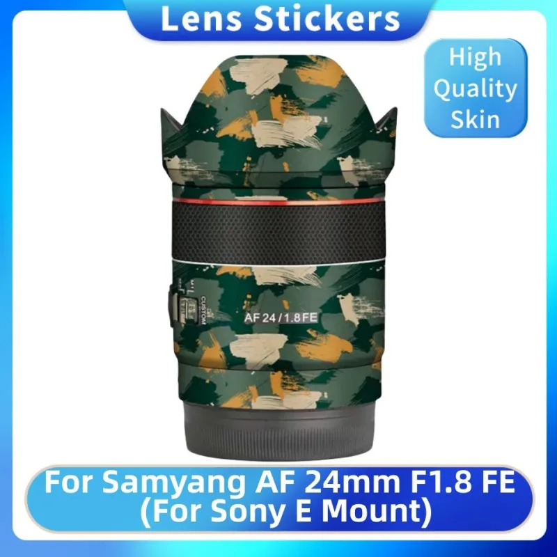 For Samyang AF 24mm F1.8 FE For Sony E Mount Decal Skin Vinyl Wrap Anti-Scratch Film Camera Lens Protective Sticker 24 1.8 F/1.8