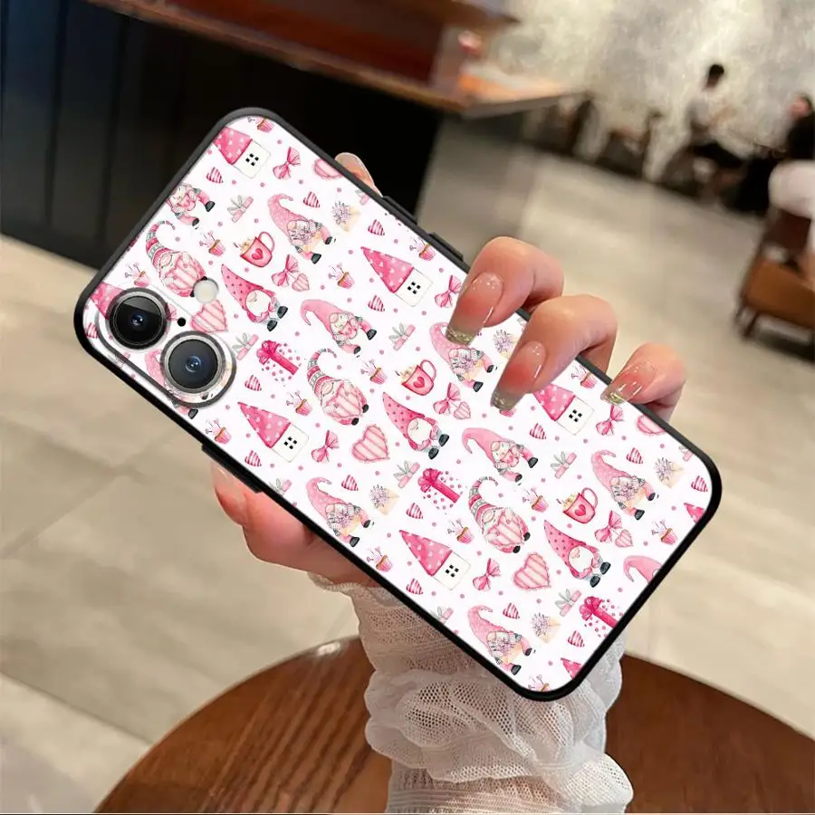 حافظة لهاتف آيفون 13 Mini 7 8 12 11 17 Air 17 16 Pro Max 15 Plus 14 X XS XR SE غطاء خلفي ناعم لعيد الميلاد ثلج