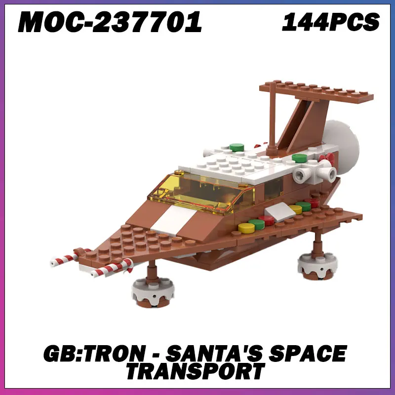 

Строительный блок MOC, серия космических войн, пряничный новый космический корабль, кирпичная модель, образовательная игрушка, подарки на день рождения для взрослых MOC-237272, 125 шт.