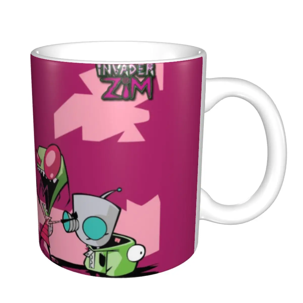 Customized Robots I-Invader Z-Zim Cartoon Coffee Mugs DIY Ceramic Mug Creative Present