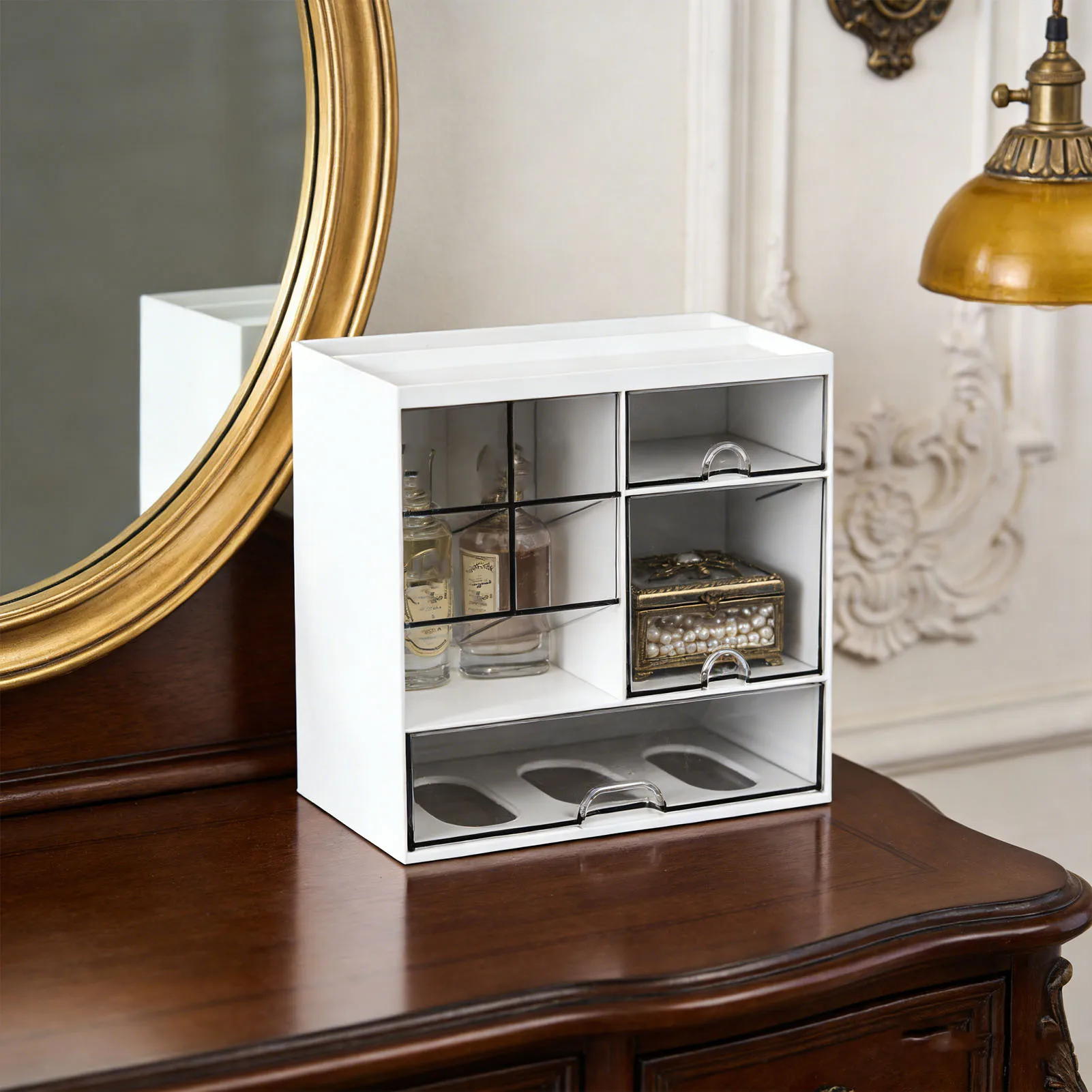 Multifunctional Skincare Organizer with Drawers