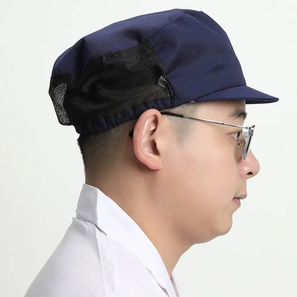 Cloth Work Hat Food Service Breathable Mesh Chef Hat Work Wear Smoke-proof Dust Cooking Hygienic Cap Canteen Catering