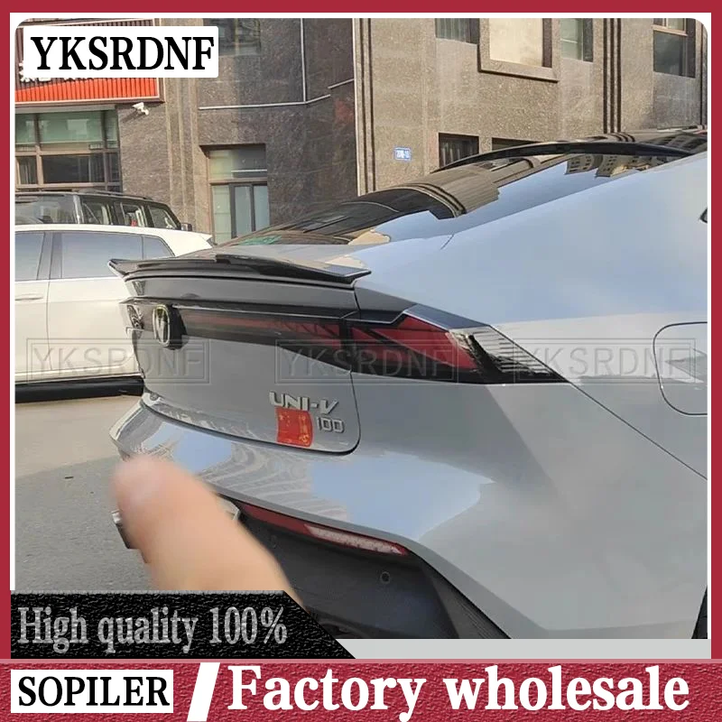 Carbon Surface Spoiler for CHANGAN UNI-V Exterior Decorative UNIV Rear Wing 2022 2023 Tail Fin Accessories