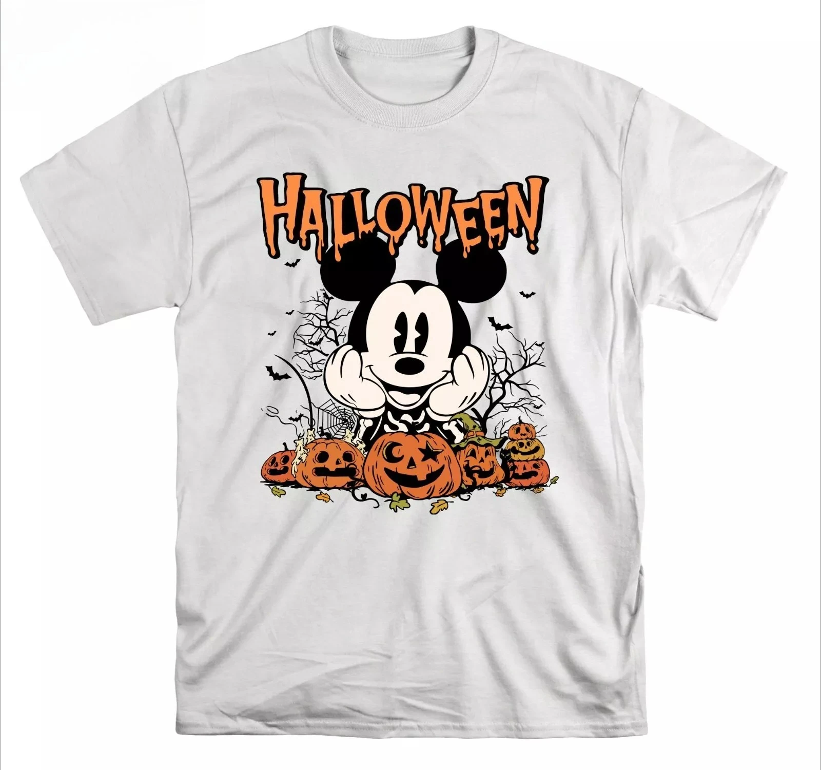 

Семейный костюм для родителей и детей на Хэллоуин с Микки Маусом для мальчиков и девочек, летняя футболка с героями мультфильмов, повседневная удобная хлопковая футболка с короткими рукавами для мужчин и женщин