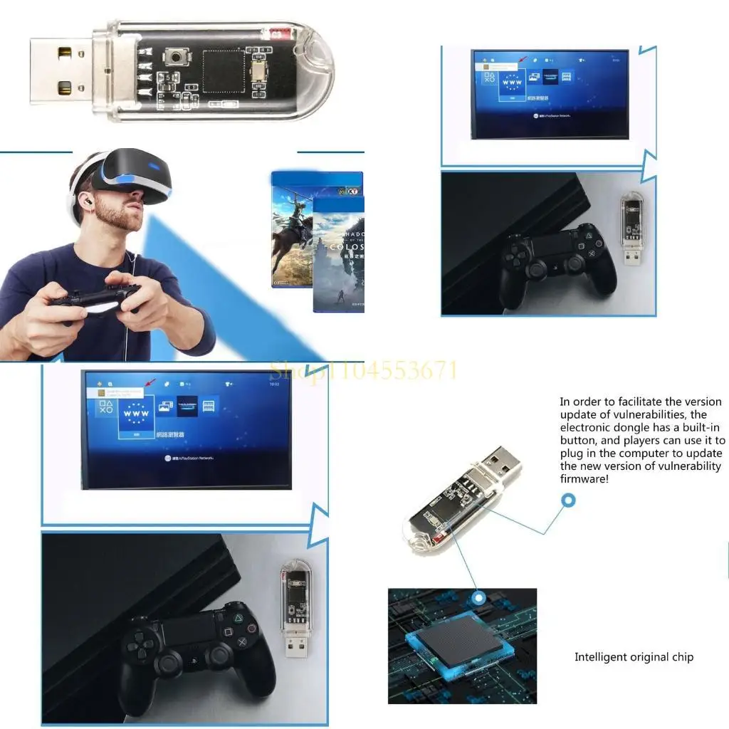 Bestseller USB Electronic Dog Receiver USB-Adapter für P4 9.0 WiFi Plug-Free One-Key Crack