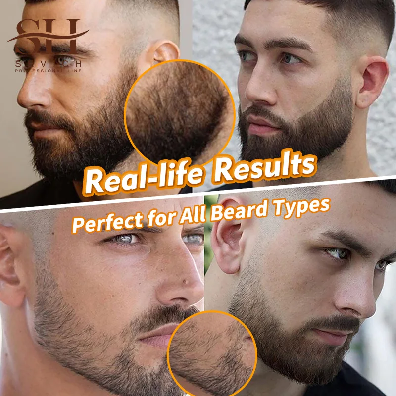 Beard Pen Filler Men Waterproof Moustache Coloring Pen Beard Coloring Filling Enhancer Black Fiber Hair Beard Stuffing Pen Tool