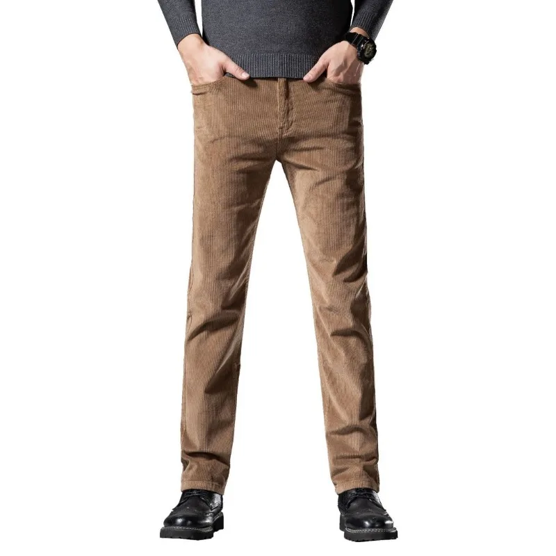 

Брюки мужские, хлопковые, эластичные, мягкие, прямые, мужские трендовые, облегающие, мужские, для взрослых, для джентльменов, удобные, свободные, для пожилых людей, высокого класса