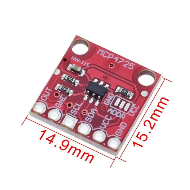 MCP4725 I2C ЦАП коммутационный / макетная плата / сенсорный модуль