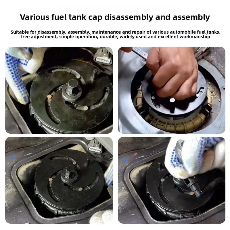 Adjustable Fuel Tank Lid Wrench 3Jaws 100-170mm Oil Pump Cap Removal Tool for Car Truck SUV Auto Repair Fuel Gauge Sender Collar - view 4