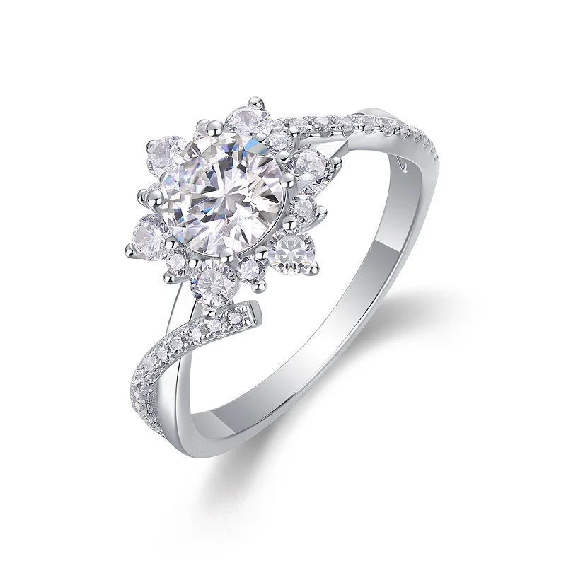 Classic Moissanite Ring with Six Claws