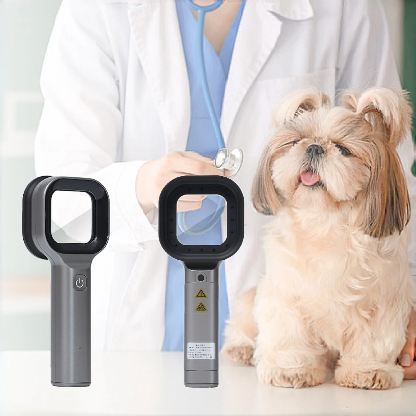 Pet Wood's Lamp 365nm UV Flashlight for Cat Dog Ringworm Fungus Detection