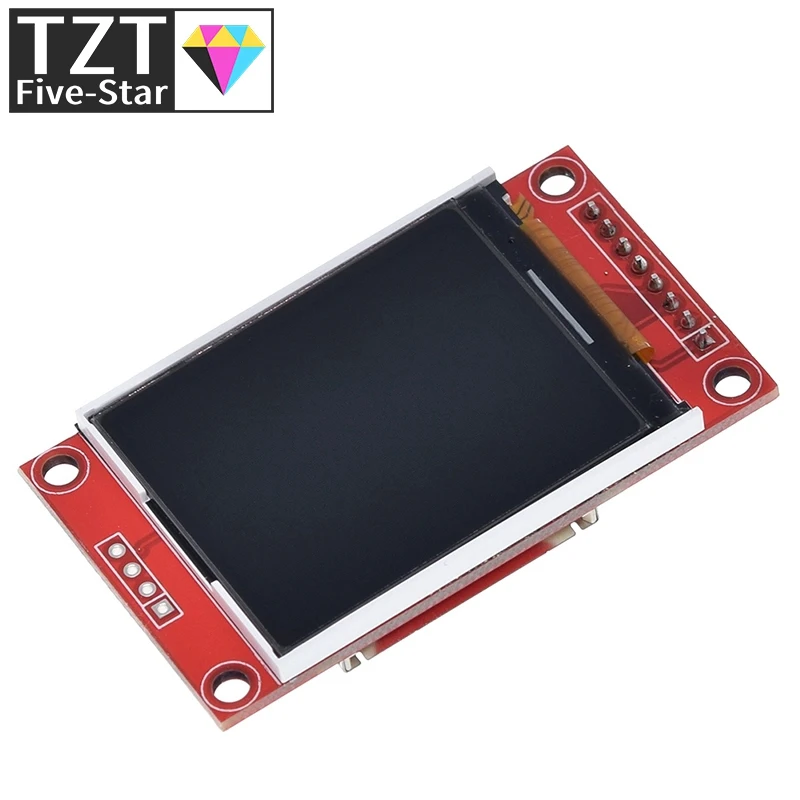 Tzt módulo lcd tft de 1.8 polegadas, módulo de tela lcd spi serial 51 drivers 4 driver io resolução tft 128*160 para arduino