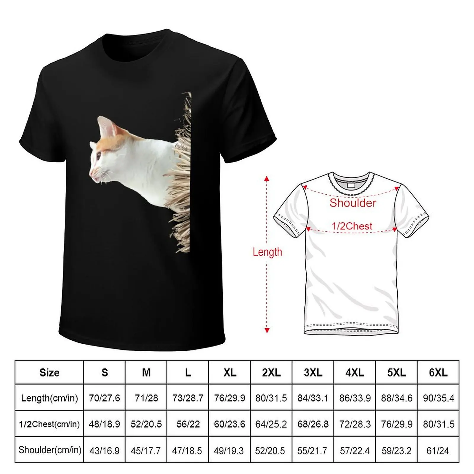Sneaky cat T-Shirt anime t shirts for man T-Shirt