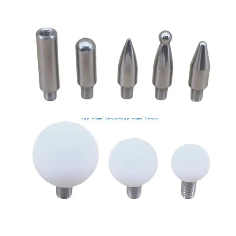 RXJE Alat Perbaikan Penyok Bodi Kepala Pena Ketuk Bawah, Ujung Knocking Ringan, Penghilang Penyok untuk Pintu