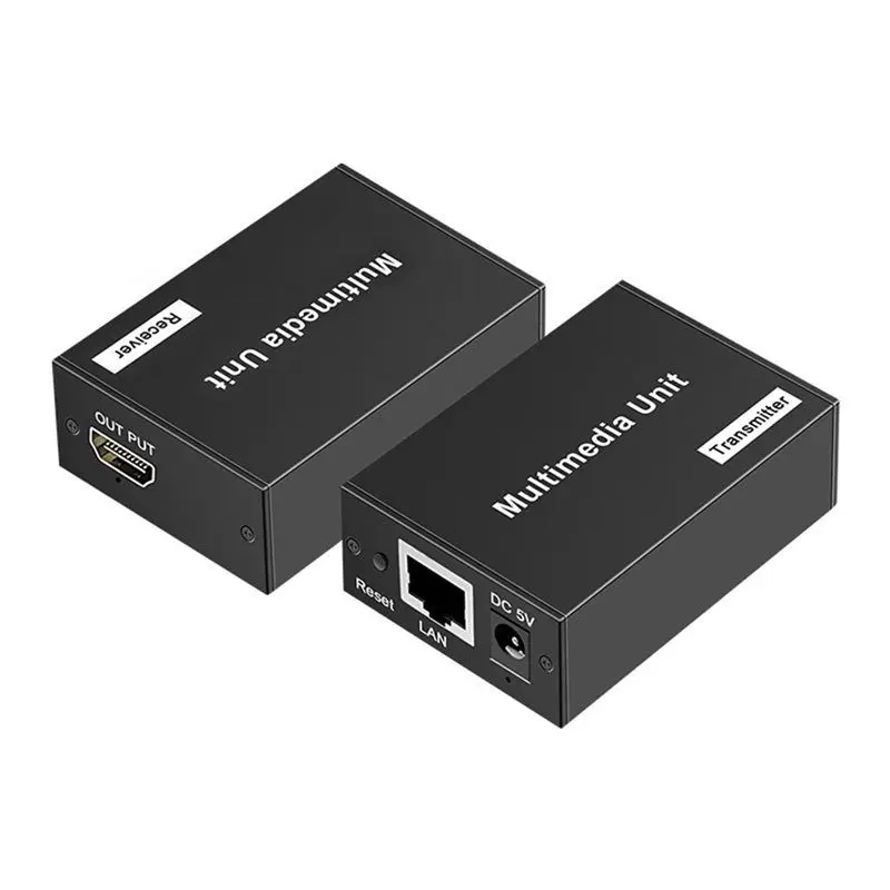 

Сетевой передатчик RJ45, 200-метровый удлинитель сетевого кабеля, 1080P HD-аудио/видео через вилку США