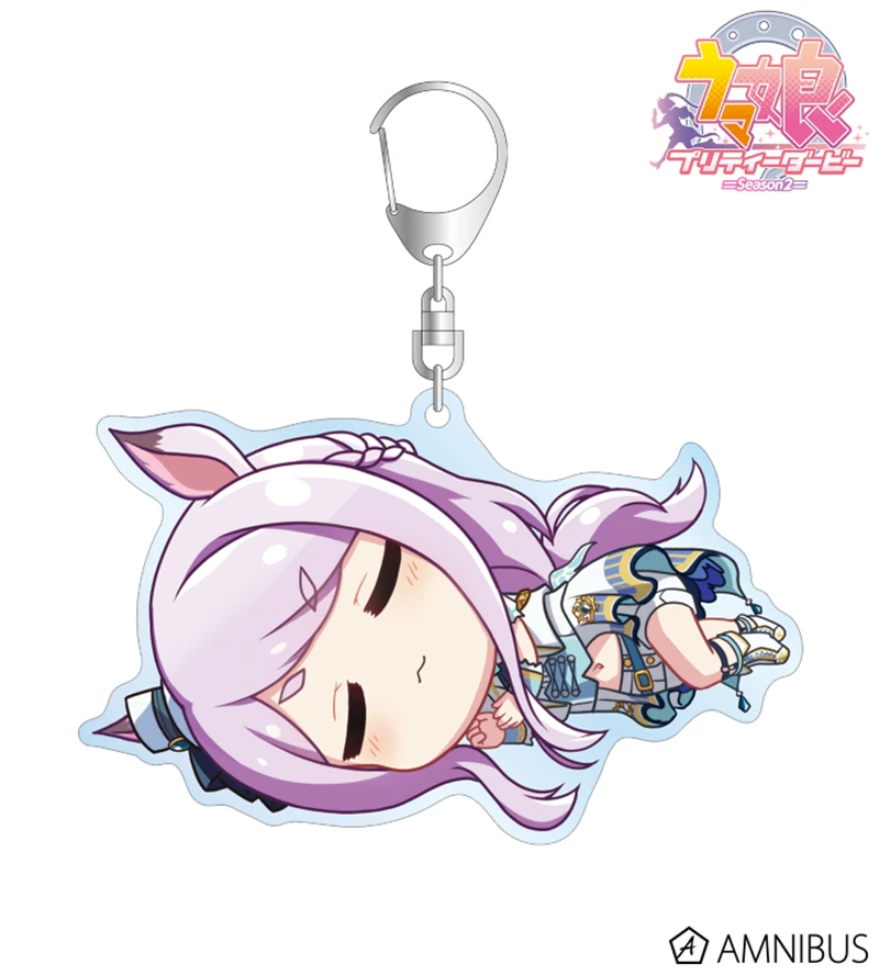 Game Pretty Derby Anime Rice Shower Special Week Silence Suzuka Tokai Teio Ship Keychain Doll Acrylic Keyring Pendant for Gift