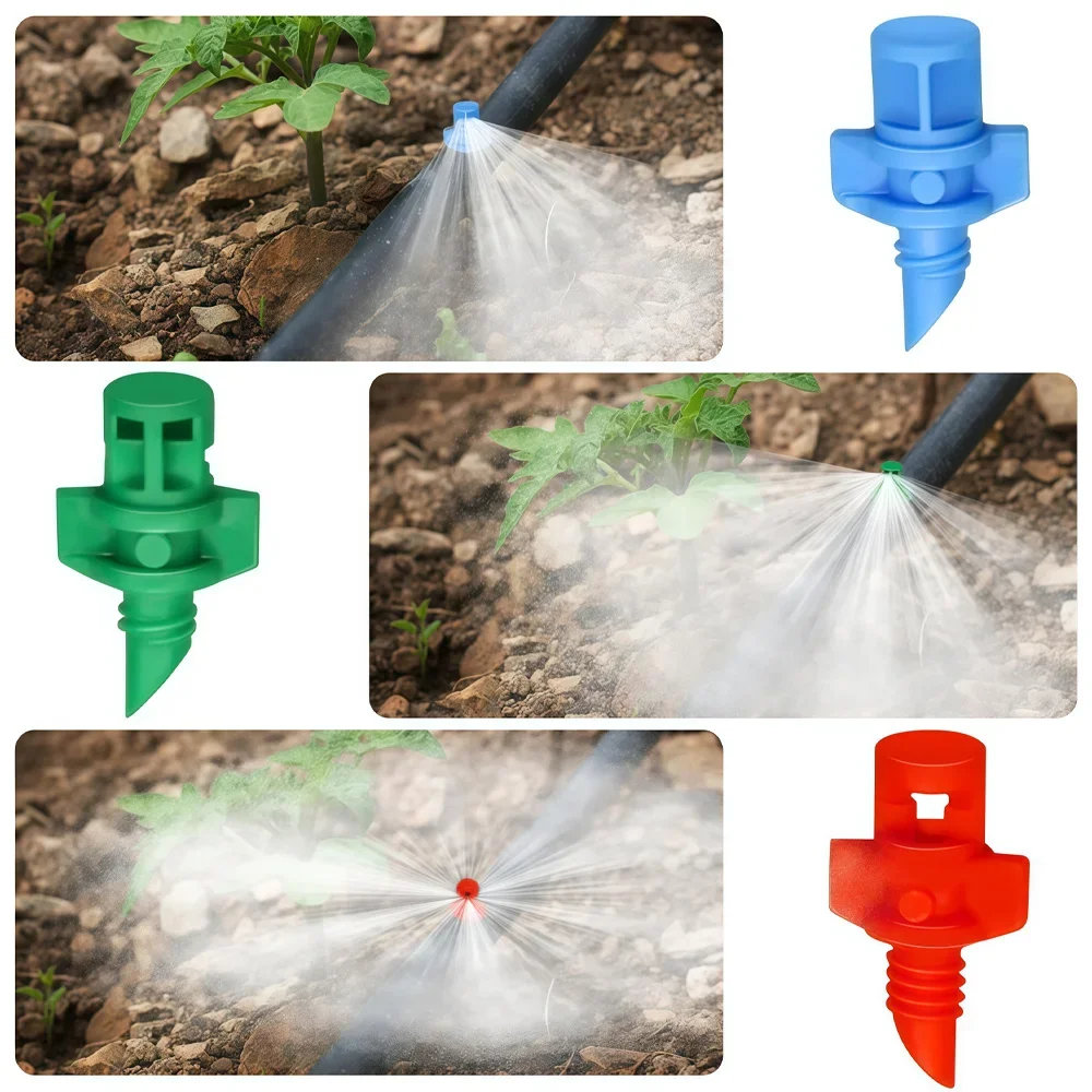 High Pressure 90 180 360 Degree Garden Lawn Water Spray Irrigation Sprinklers Micro Misting Greenhouse Flowers Drip System