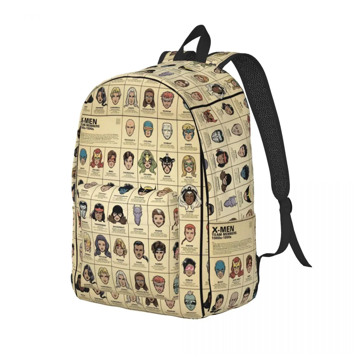 X-men wolverine equipe membros mochila das mulheres dos homens legal escola caminhadas viagem daypack 1960s-1990s comic portátil bolsa de ombro ao ar livre