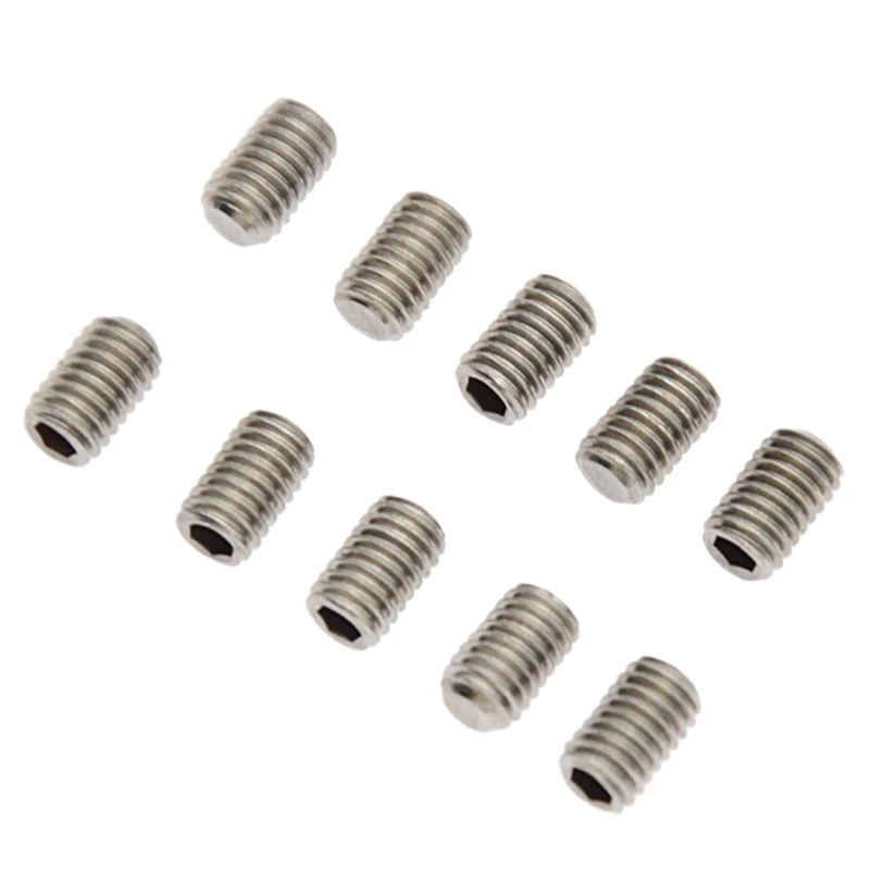 

10 Pcs Surfboard Grub Screws 5mm Fin Plug Screws Stainless Steel Surfboard Fin Screws for Surfs Board/SUPs Board/Long Board