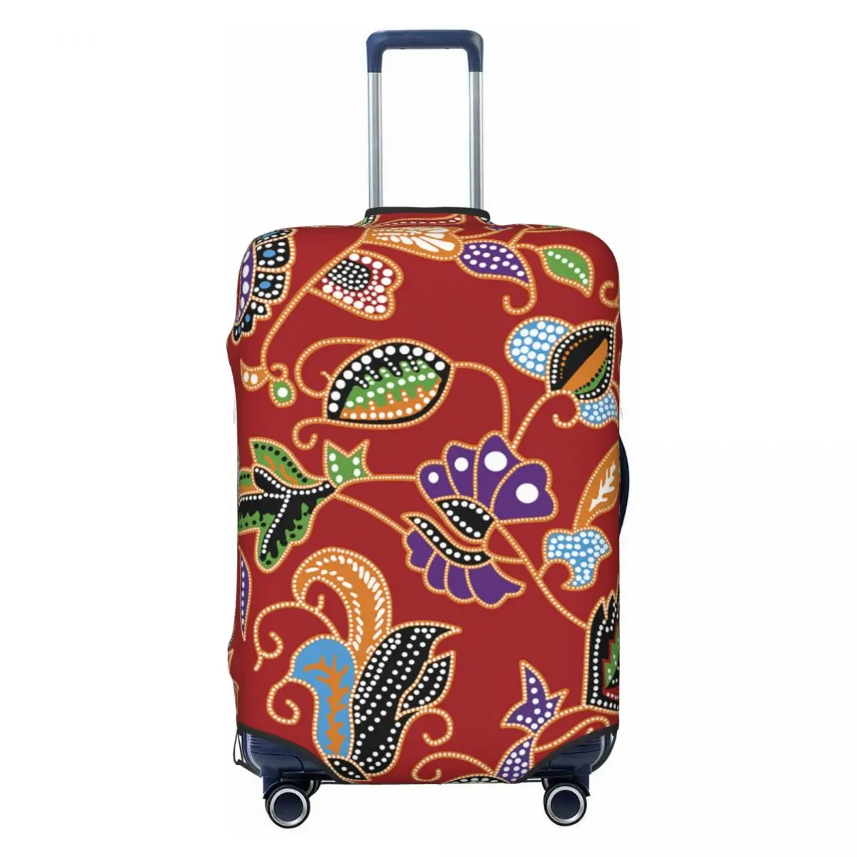 

Sarong Kebaya Batik Red Luggage Tag Custom Baggage Tags Privacy Cover Name ID Card