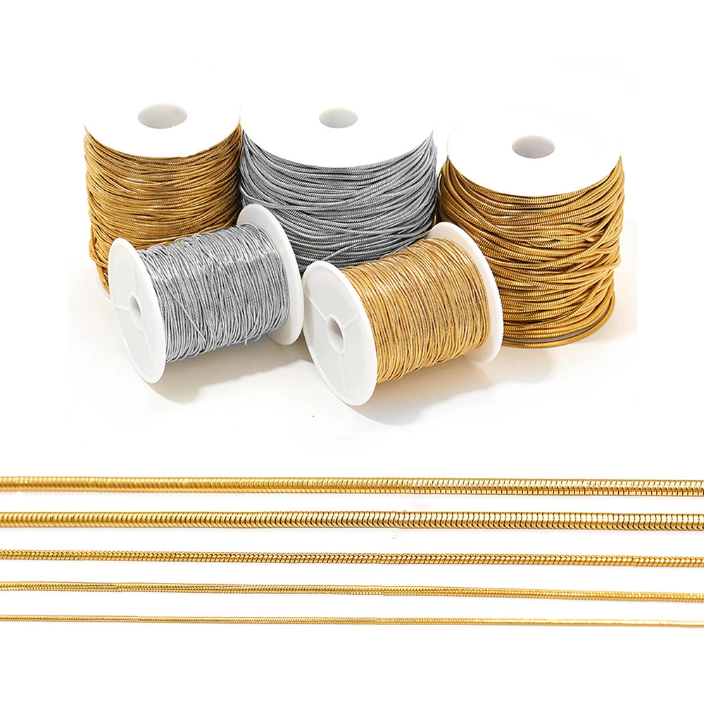 Wholesale 1 Meter Stainless steel Round Snake Chain For DIY Men Women Necklace Jewelry Making
